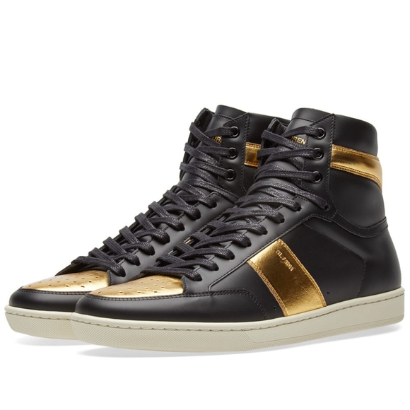 Yves Saint Laurent Other - ST. LAURENT | SL-10 Black Gold Sneakers - Men's 10